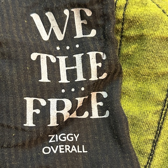 We The Free Ziggy Overalls – 9, 27” Inseam, Relaxed Fit, Acid Wash Chartreuse - Picture 15 of 15